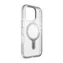 Speck Presidio Perfect-Clear Grip ClickLock & MagSafe - Case for iPhone 16 Pro (Clear / Chrome Finish / Serene Silver)