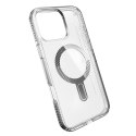 Speck Presidio Perfect-Clear Grip ClickLock & MagSafe - Case for iPhone 16 Pro Max (Clear / Chrome Finish / Serene Silver)