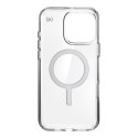 Speck Presidio Perfect-Clear MagSafe - Case for iPhone 16 Pro Max (Clear / Chrome Finish / Serene Silver)