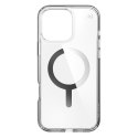 Speck Presidio Perfect-Clear MagSafe - Case for iPhone 16 Pro Max (Clear / Chrome Finish / Serene Silver)