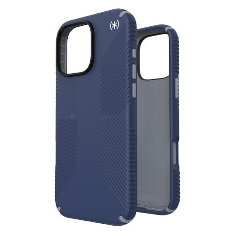 Speck Presidio2 Grip - Case for iPhone 16 Pro Max (Coastal Blue / Dust Grey / White)