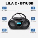 Radioodtwarzacz CD LILA2 USB/BT srebrny