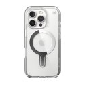 Speck Presidio Perfect-Clear ClickLock & MagSafe - Case for iPhone 16 Pro (Clear / Chrome Finish / Serene Silver)