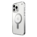 Speck Presidio Perfect-Clear ClickLock & MagSafe - Case for iPhone 16 Pro Max (Clear / Chrome Finish / Serene Silver)