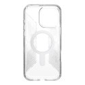 Speck Presidio Perfect-Clear Grip ClickLock & MagSafe - Case for iPhone 16 Pro Max (Clear / Chrome Finish / Serene Silver)