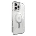 Speck Presidio Perfect-Clear Grip ClickLock & MagSafe - Case for iPhone 16 Pro Max (Clear / Chrome Finish / Serene Silver)