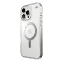 Speck Presidio Perfect-Clear MagSafe - Case for iPhone 16 Pro Max (Clear / Chrome Finish / Serene Silver)