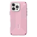 Speck Presidio2 Grip ClickLock & MagSafe - Case for iPhone 16 Pro Max (Wednesday Pink / Boysenberry Purple / White)