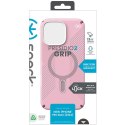 Speck Presidio2 Grip ClickLock & MagSafe - Case for iPhone 16 Pro Max (Wednesday Pink / Boysenberry Purple / White)