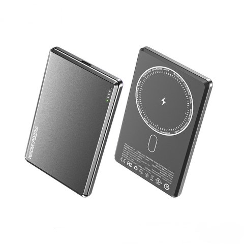 WEKOME WP-30 Mecha Series Ultra Thin - Power bank inductive 5000 mAh Fast Charging PD 20W MagSafe (Tarnish)