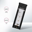 EEM2-UB2 Obudowa zewnętrzna aluminiowa, USB-C 3.2 Gen 2 - M.2 NVMe SSD, długość 42 do 80 mm Czarna