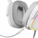 Gaming Headset with Microphone Mars Gaming MHAXW RGB White