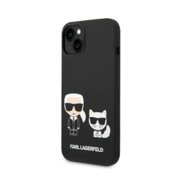 Karl Lagerfeld Liquid Silicone Karl & Choupette MagSafe - Case for iPhone 14 (Black)