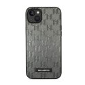 Karl Lagerfeld Saffiano Mono Metal Logo - Case for iPhone 14 (Gray)