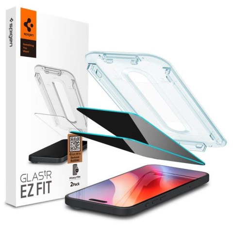 SZKŁO PRYWATYZUJĄCE SPIGEN GLAS.TR "EZ FIT" 2-PACK IPHONE 16 PRO PRIVACY