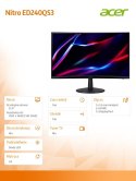 Monitor 24 cale Nitro ED240QS3bmiipx Curved/180Hz/1ms