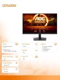 Monitor C27G4ZXU 27 cali Zakrzywiony Fast VA 280Hz HDMIx2 DP