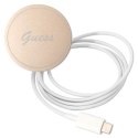 Guess Bundle Pack MagSafe 4G - Set of case for iPhone 13 Pro + MagSafe charger (Brown/Gold)