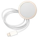 Guess Bundle Pack MagSafe 4G - Set of case for iPhone 13 Pro + MagSafe charger (Brown/Gold)