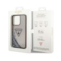 Guess Liquid Glitter Triangle Logo Case - Case for iPhone 14 Pro Max (Black)