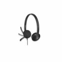 Headphones with Microphone Logitech 981-000475 USB 1,8 m Black