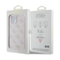 Guess 4G Metal Gold Logo - Case for iPhone 15 Plus (Pink)