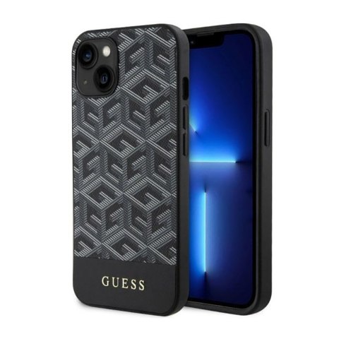 Guess GCube Stripes MagSafe - Case for iPhone 14 (Black)