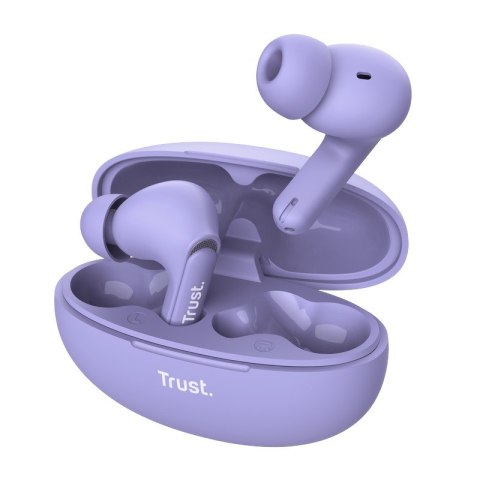 Trust Yavi - Wireless In-Ear Bluetooth TWS Earbuds with Charging Case & ENC (Purple)