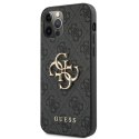 Guess 4G Big Metal Logo - Case for iPhone 12 / iPhone 12 Pro (Grey)