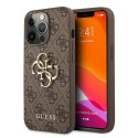 Guess 4G Big Metal Logo - Case for iPhone 13 Pro (Brown)