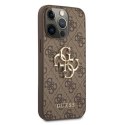 Guess 4G Big Metal Logo - Case for iPhone 13 Pro (Brown)