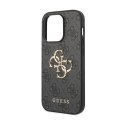 Guess 4G Big Metal Logo - Case for iPhone 15 Pro Max (Grey)