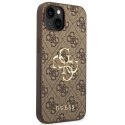 Guess 4G Big Metal Logo Case iPhone 14 (Brown)