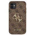 Guess 4G Big Metal Logo - iPhone 11 Case (Brown)