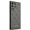 Guess 4G Metal Gold Logo - Case for Samsung Galaxy S22 Ultra (Grey)