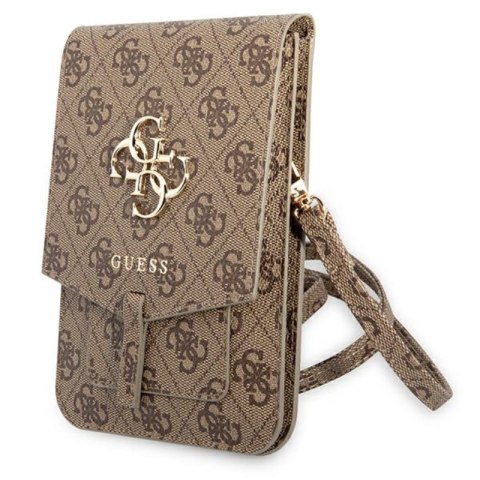 Guess 4G Big Metal Logo Phone Bag - Bag with a smartphone compartment (brown)