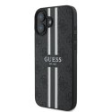 Guess 4G Printed Stripes MagSafe - Case iPhone 16 Plus (black)