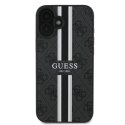 Guess 4G Printed Stripes MagSafe - Case iPhone 16 Plus (black)