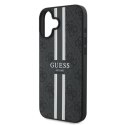 Guess 4G Printed Stripes MagSafe - Case iPhone 16 Plus (black)