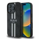 Guess 4G Printed Stripes MagSafe - Case iPhone 16 Pro Max (black)