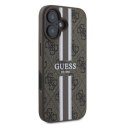 Guess 4G Printed Stripes MagSafe - Case iPhone 16 (brown)