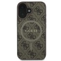 Guess 4G Ring Classic Logo MagSafe - Case iPhone 16 Plus (brown)