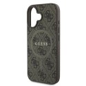 Guess 4G Ring Classic Logo MagSafe - Case iPhone 16 Plus (brown)