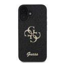 Guess Fixed Glitter Big 4G - Case iPhone 16 (black)