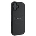 Guess Grained Ring MagSafe - Case iPhone 16 Plus (black)