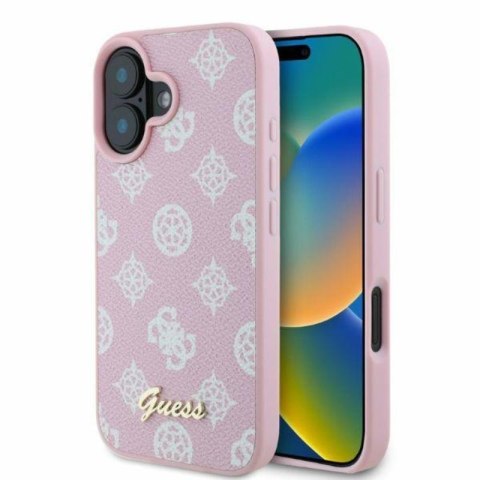 Guess Peony Script MagSafe - Case iPhone 16 (pink)