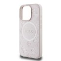 Guess Saffiano Peony Classic Logo MagSafe - Case iPhone 16 Pro (pink)