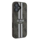 Guess 4G Printed Stripes MagSafe - Case iPhone 16 Plus (brown)