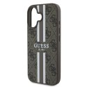 Guess 4G Printed Stripes MagSafe - Case iPhone 16 Plus (brown)