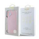 Guess Grained Ring MagSafe - Case iPhone 16 Plus (pink)